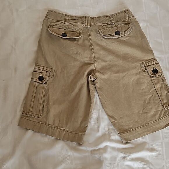 Guess Men's Cargo Khaki Cotton Shorts Size 31 - Picture 4 of 16